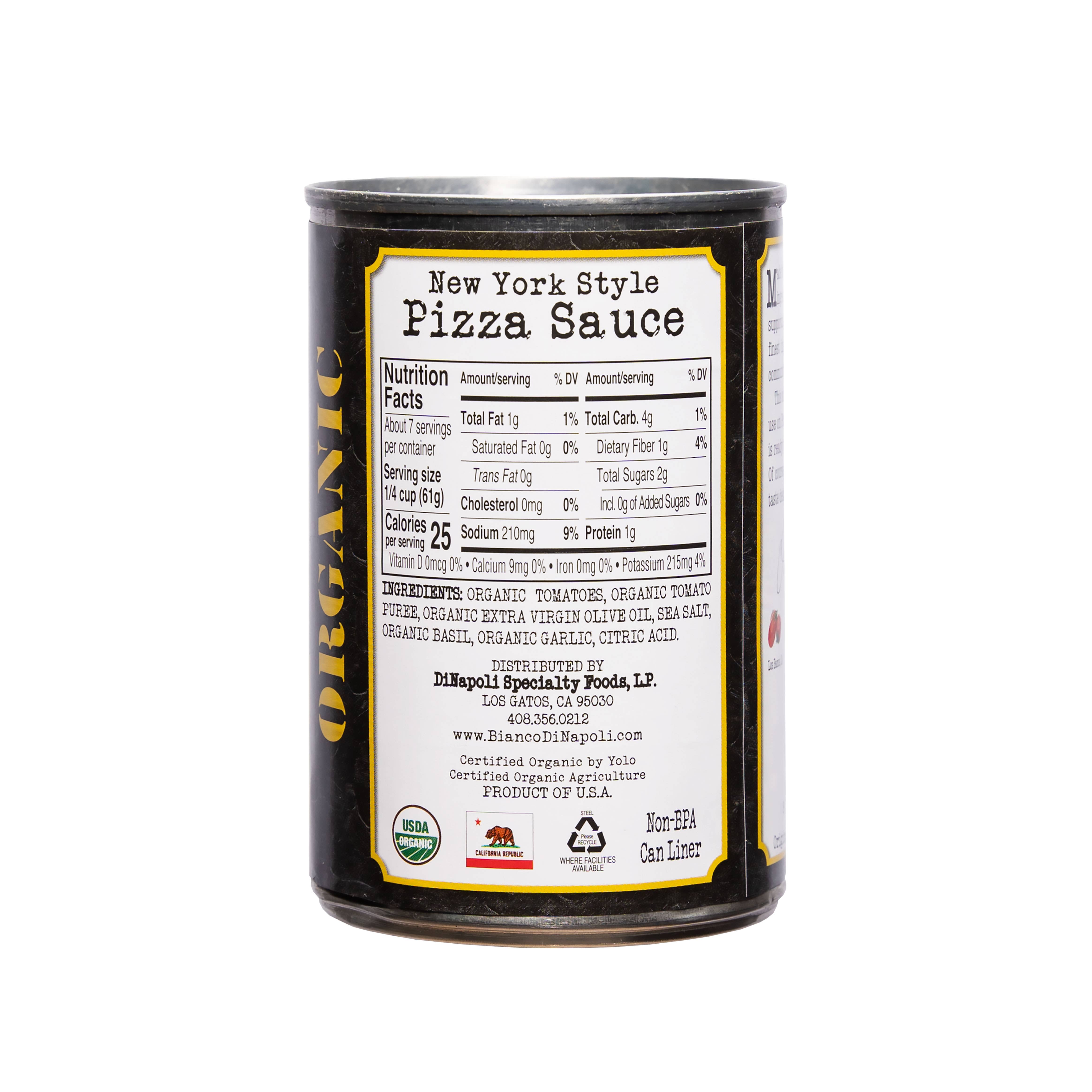Bianco Dinapoli - Wholesale Sauce - Bianco DiNapoli Organic New York Style Pizza Sauce (8ct)2