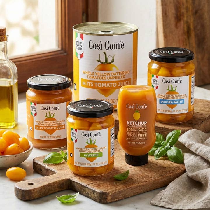 Wholesale Italian Food - Wholesale Ketchup - Così Com’è, Italian Yellow Tomato Ketchup – 9.88 oz (280 g)6