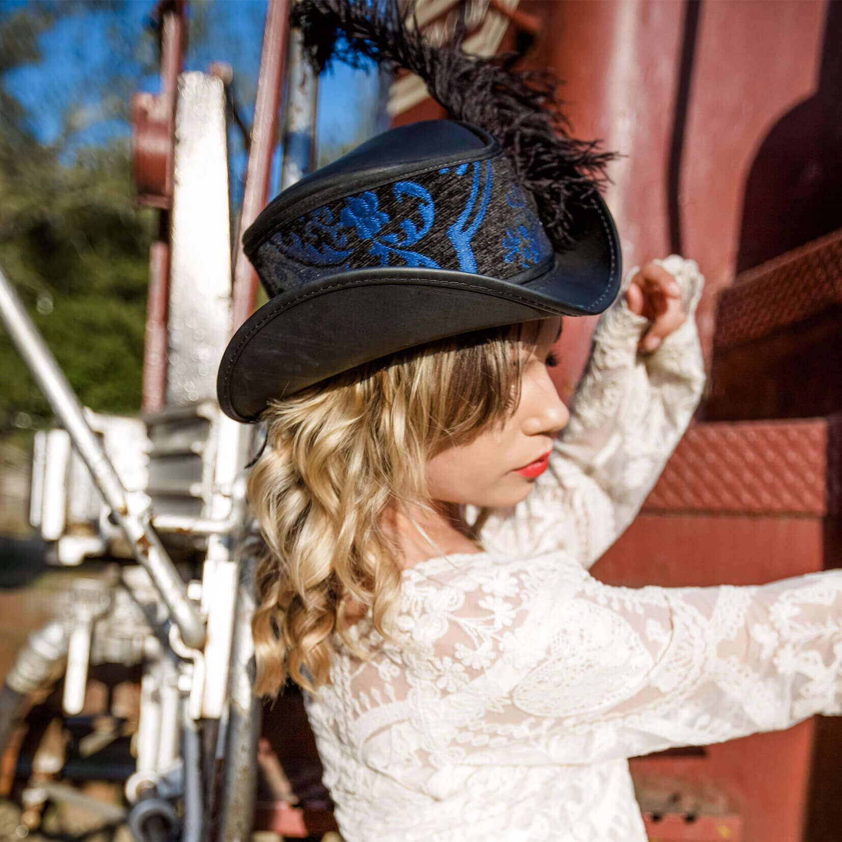 American Hat Makers - Vendita all'ingrosso Fedora - Unisex - Cappello da Festival in Pelle - Stile Reversibile Ren0