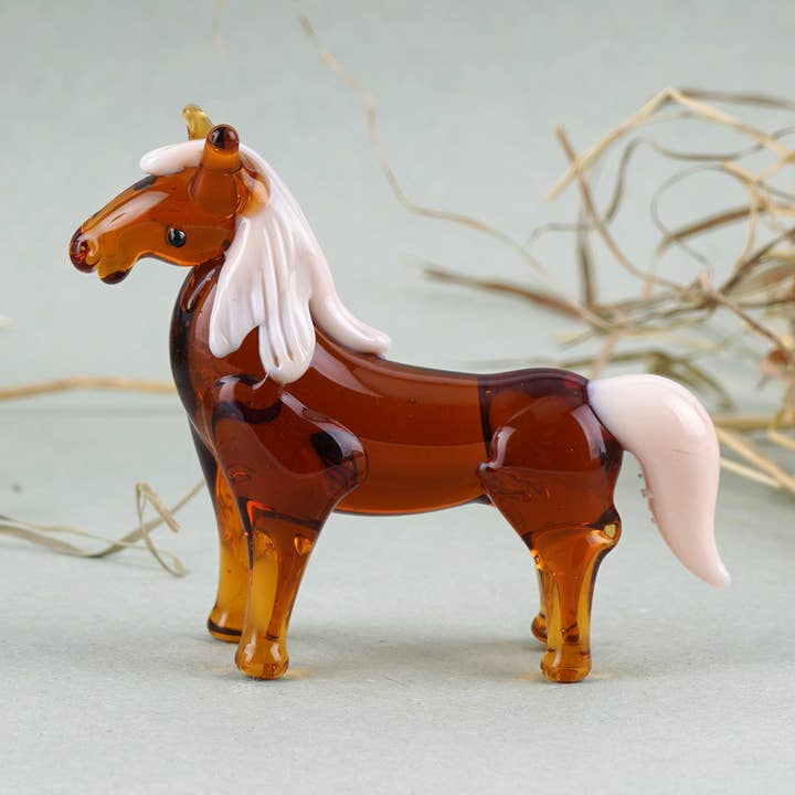 Artisan Glass Shetland Pony In Gift Box for wholesale by CGB Giftware