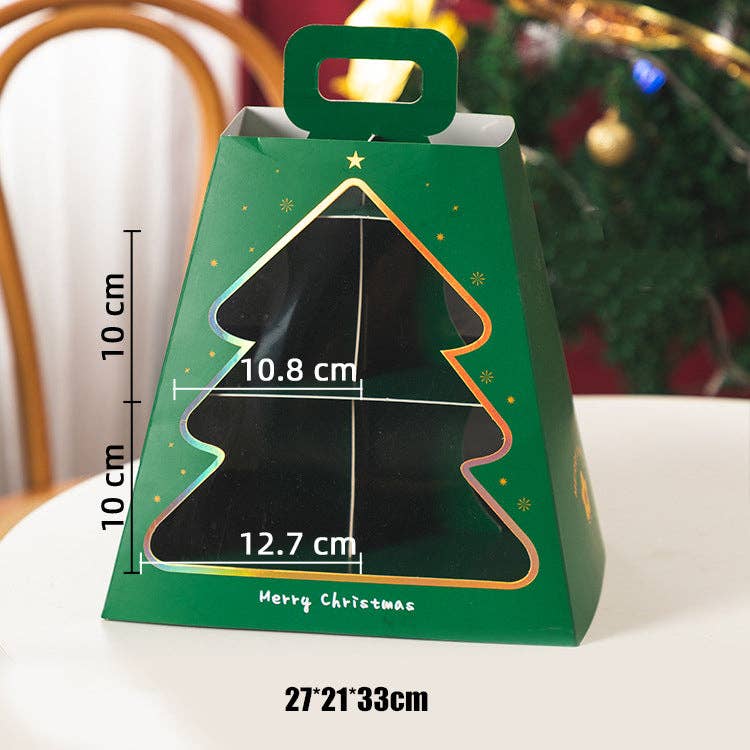 Elegant Design Supply – Suporte de bolo por atacado – Suporte para Sobremesas de Natal com 2 Níveis em Forma de Trapézio1