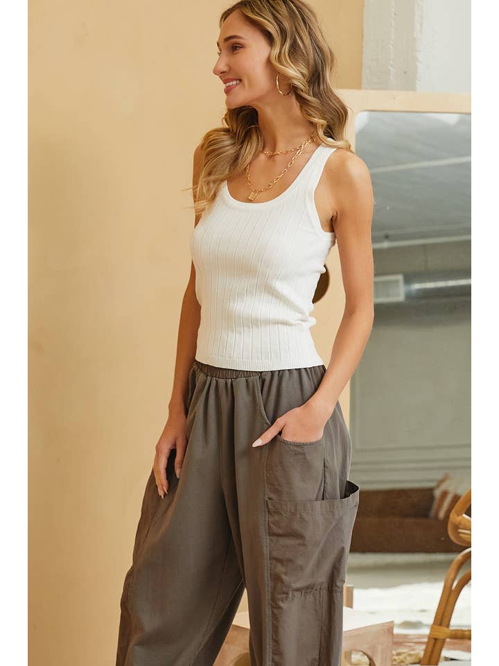 Sweet Lovely by Jen - Wholesale Lounge Sweatpants/Joggers - Women's - CASUAL COMFY WIDE-LEG HARMES JOGGERS23