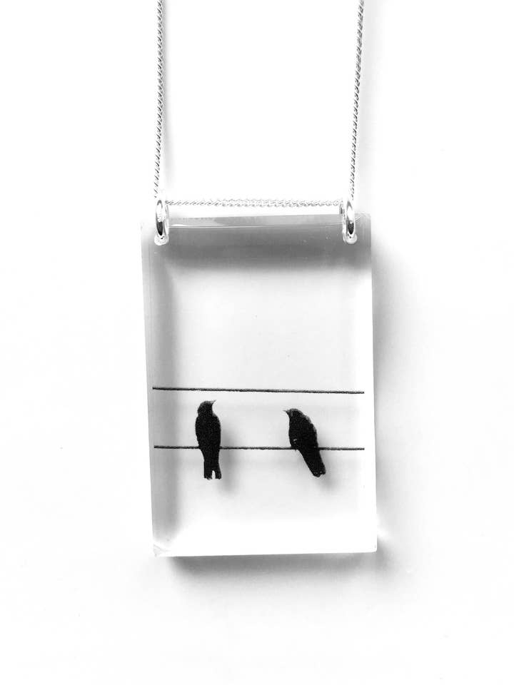 Lång 2 kråkor Halsband för wholesale av Black Drop Designs