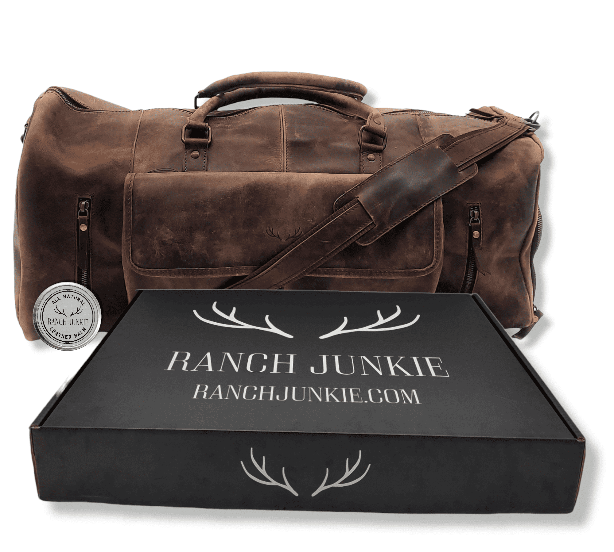 Ranch Junkie - Wholesale Weekender Bag - Unisex - Denali Vintage Saddle Leather Weekender Leather Duffel Bag9