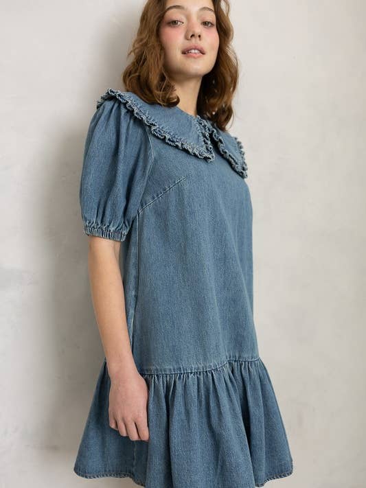 JOD1122 Denim Babydollklänning för wholesale av Heyson