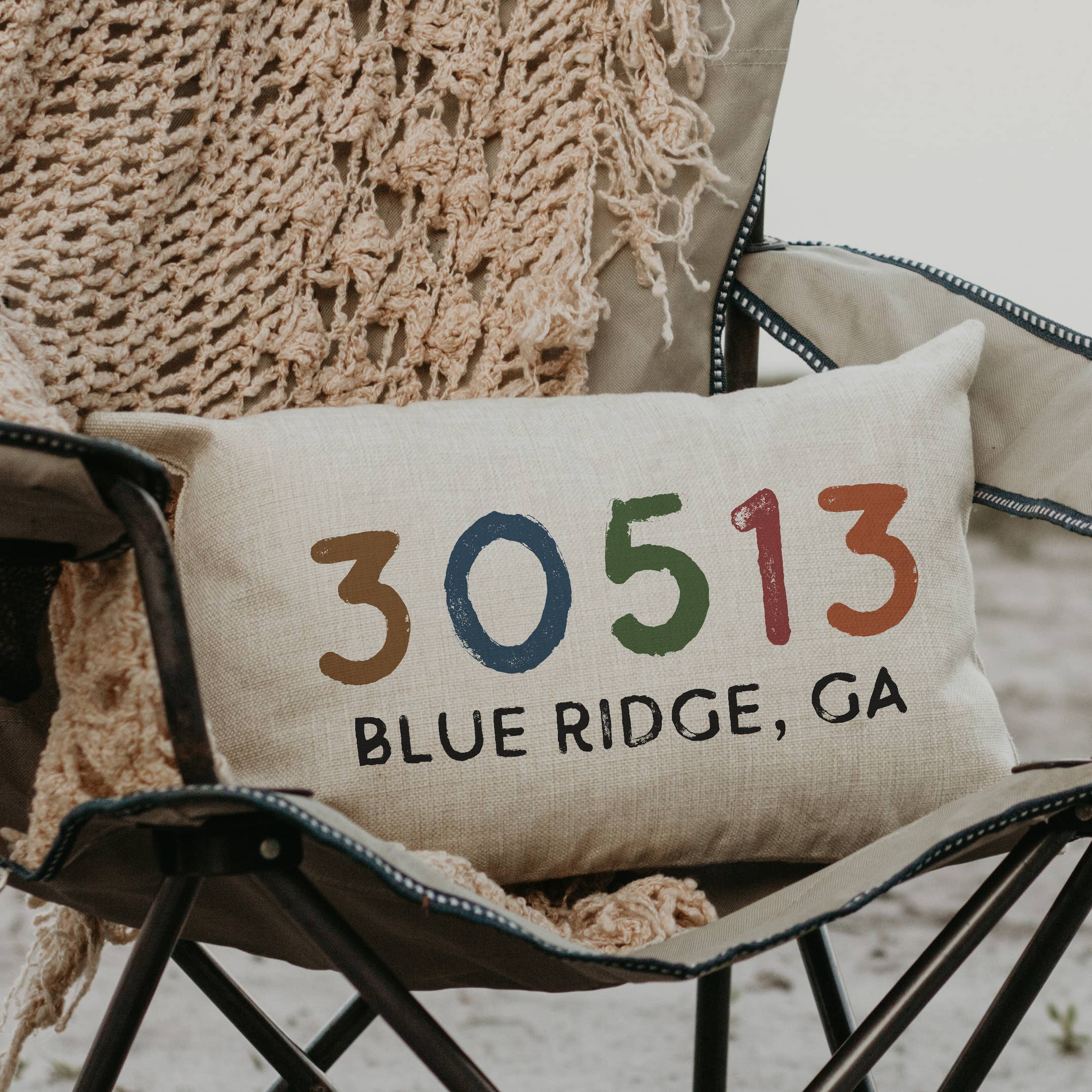 Canary Road - Wholesale Throw/Decorative Pillow - Customizable Location Zip Code City Rectangle Pillow1