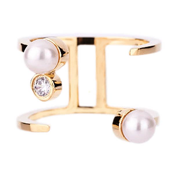 Anillo Dúo Twist para venta al por mayor de Gold Philosophy