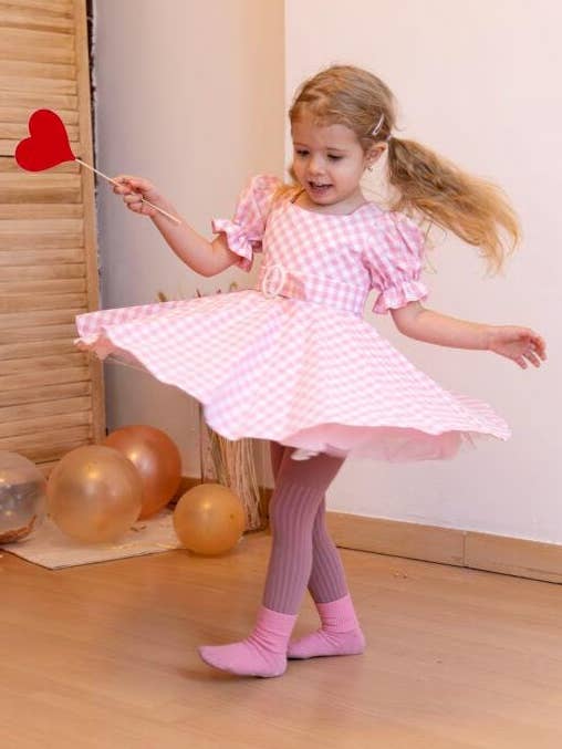 Barbie lyserød kjole til piger for engroshandel hos Dumpi Boutique