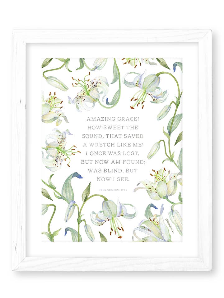 Amazing Grace Print for wholesale by GraceLaced by Ruth Chou Simons