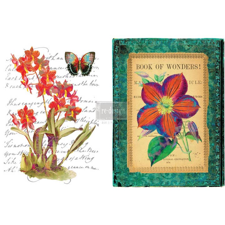 Redesign with Prima - Wholesale Sublimation Transfer - Redesign With Prima Transfers Wondrous Flora 14 Shts 22x321