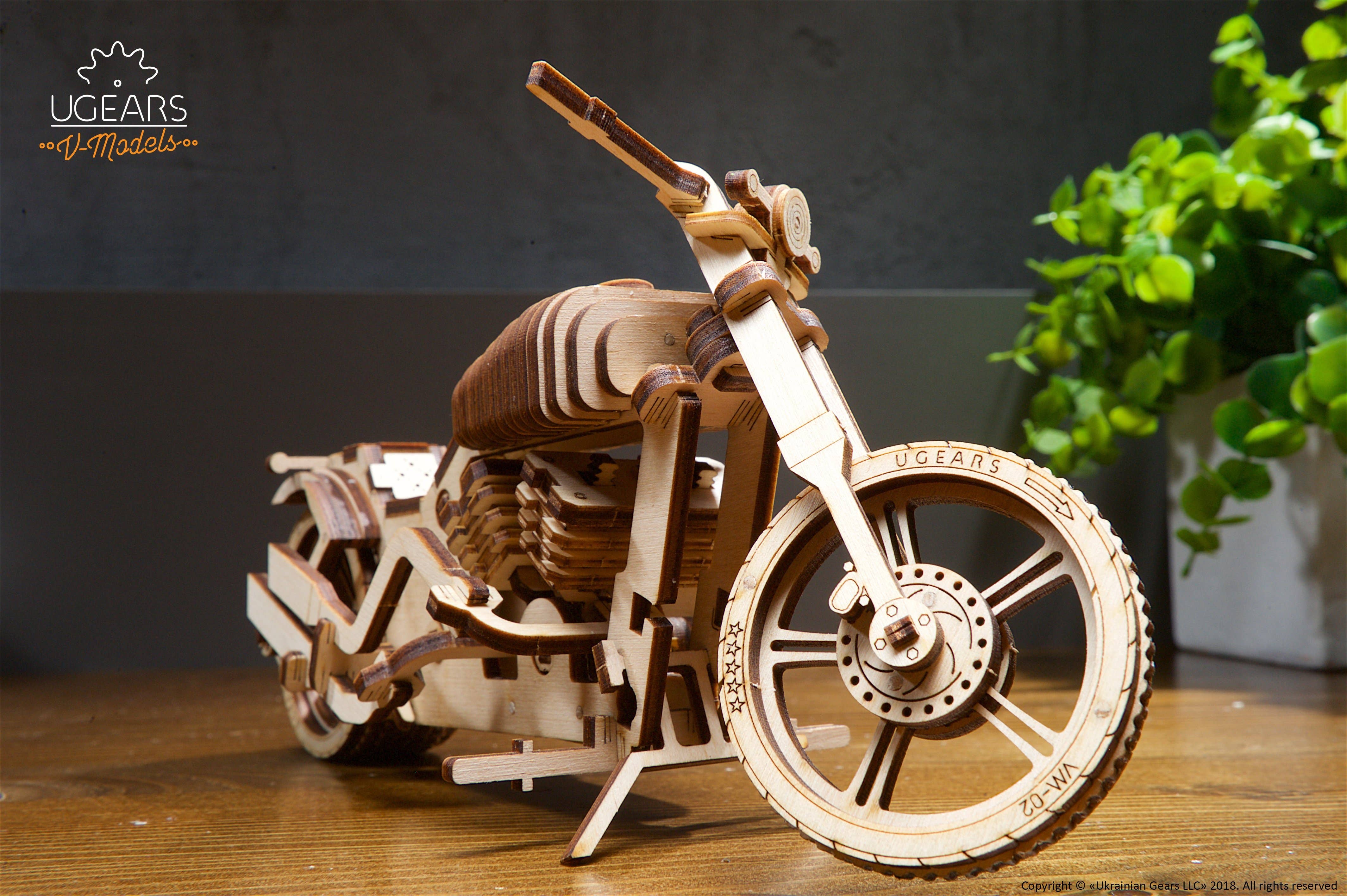 Ukidz LLC - Wholesale DIY Craft Kit - UGears Bike VM-02 -Wooden 3D Puzzles - DIY8