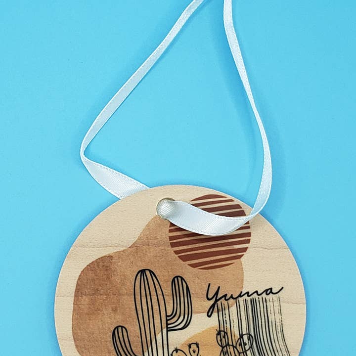 Dyeverse Creations - Wholesale Makeup/Cosmetic Bag - Large Zippered Cosmetic Bag 9.5" x 5.75" - Boho Desert Scene1