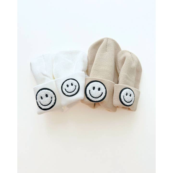 Lucky Panda Kids - Wholesale Beanie - Kids - Smiley Baby & Kids Beanie | Beige