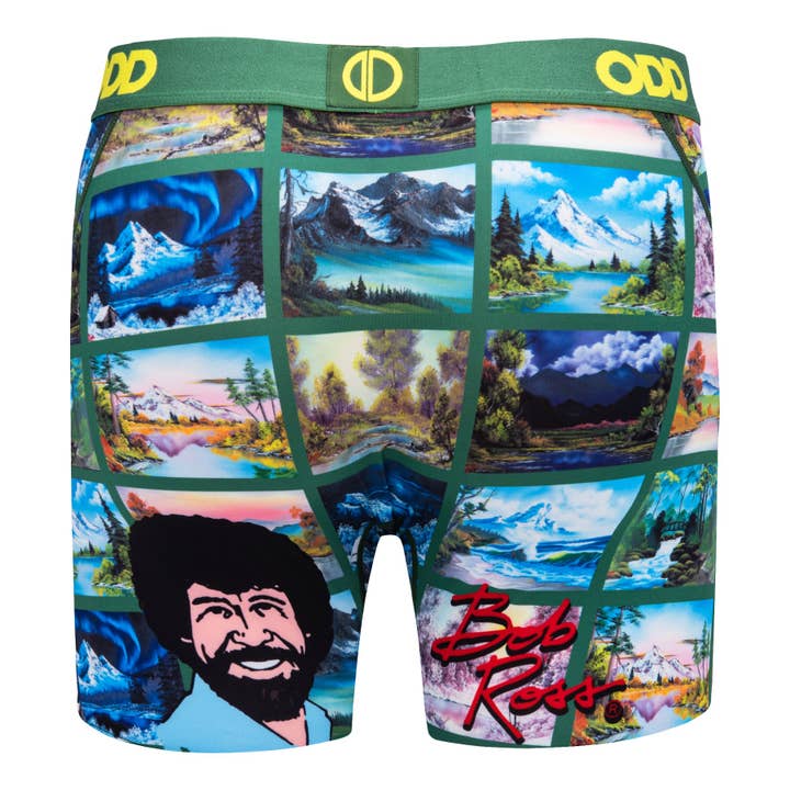 Odd Sox – wholesale Underwear – Men's – Paintings By Bob Ross - Mens Boxer Briefs3