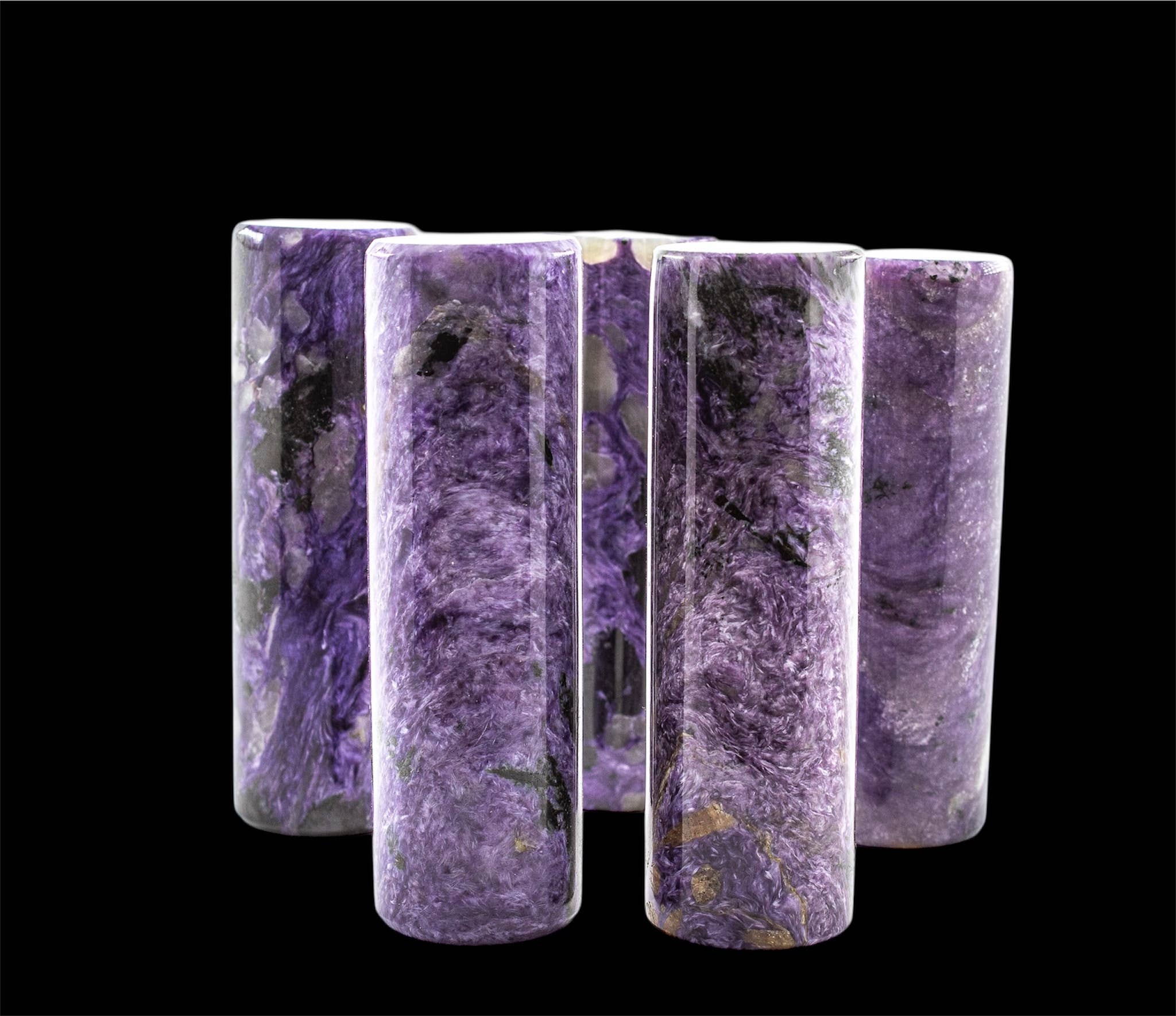 Quasar Gems USA - Wholesale Spiritual Stone/Crystal - Charoite Cylinders Harmonizer
2