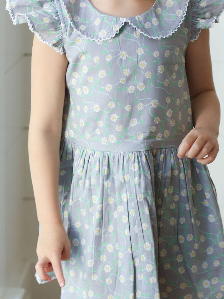 La robe Collared Capers - Chaîne de marguerites pour la vente par dear georgie