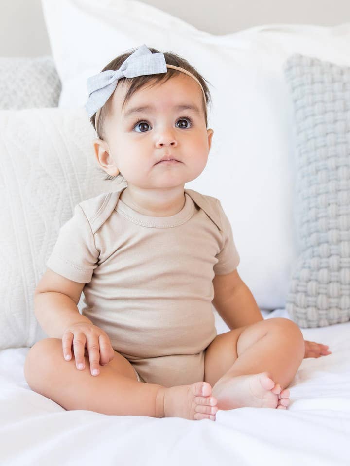 Classic Short Sleeve Bodysuit for wholesale by Colored Organics