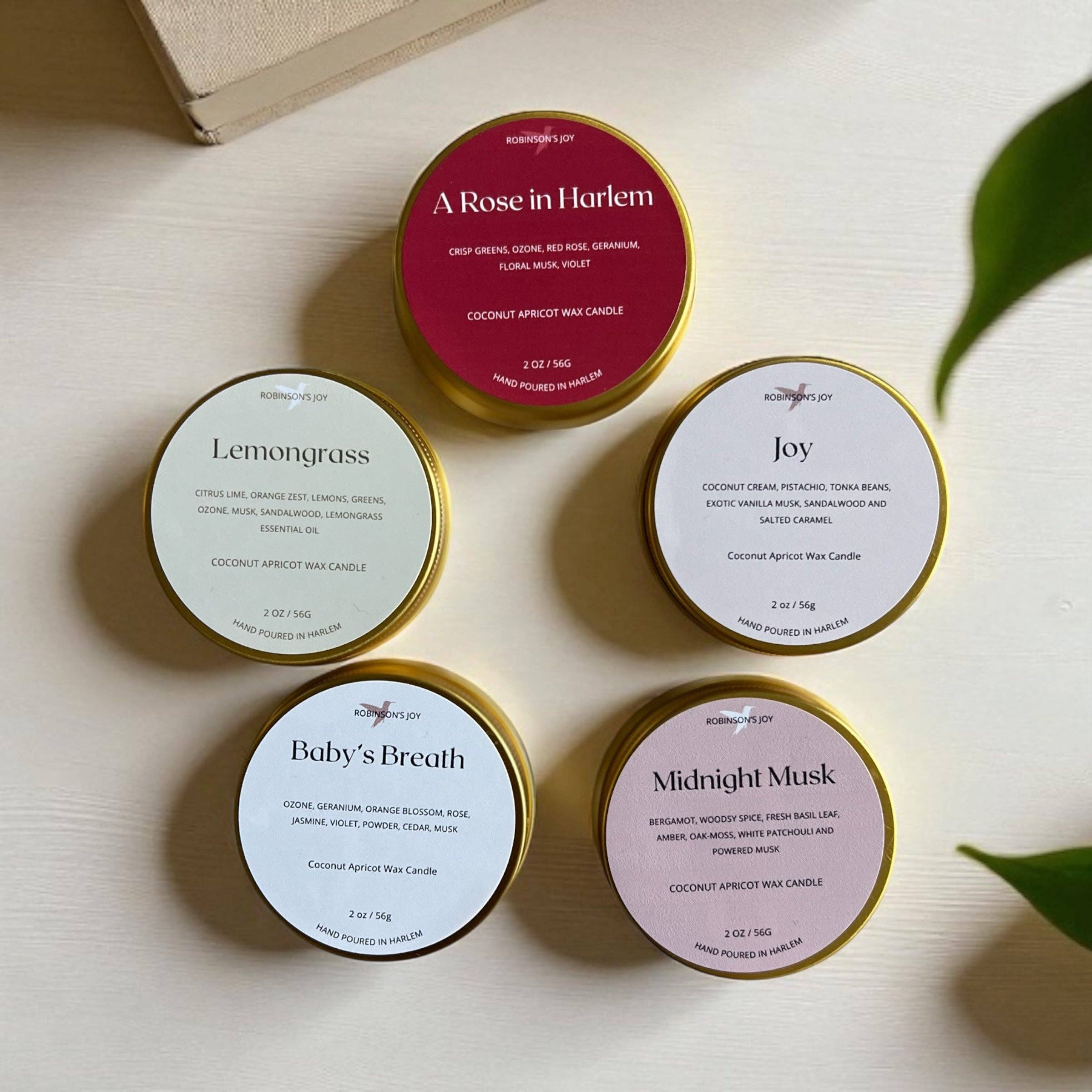 ROBINSON'S JOY - Wholesale Travel candles - Joy 2oz Candle- Signature Collection2