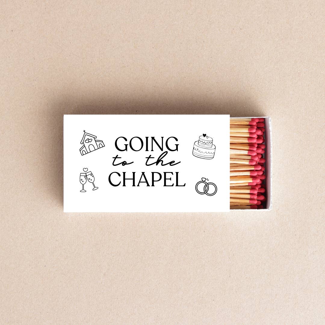 Twentynine Luxury - Wholesale Matches - Going to the Chapel Custom Matchboxes Wedding Favors