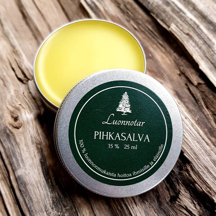 Pihkasalva 15% suositussa 25ml koossa para venta al por mayor de Luonnotar