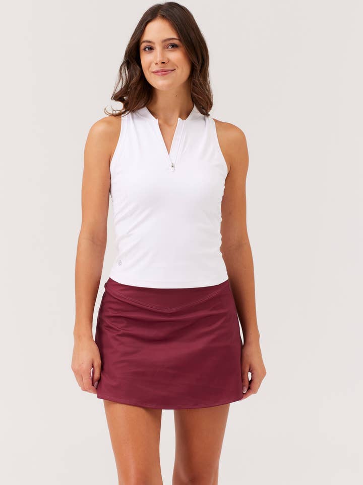 Birdie & Ace - Vente Jupe-short – femme - Jupe-short de randonnée quotidienne - Bordeaux3