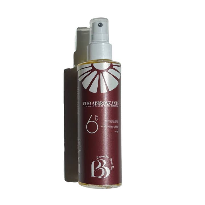 Tanning Oil Spf6 with Walnut Husk and Beta Carotene for wholesale by Green Lab Fortore Srl