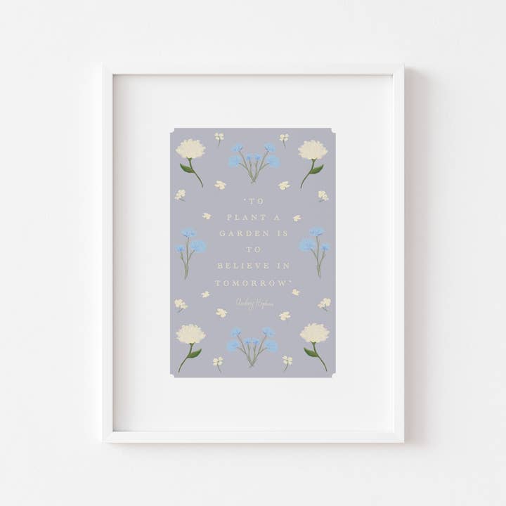 Audrey's Garden 8x10 Art Print for wholesale by Patricia FK