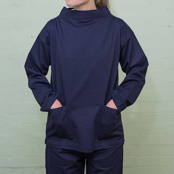 Yarmouth Oilskins - Wholesale Jacket - Women's - The Classic Smock - Navy0