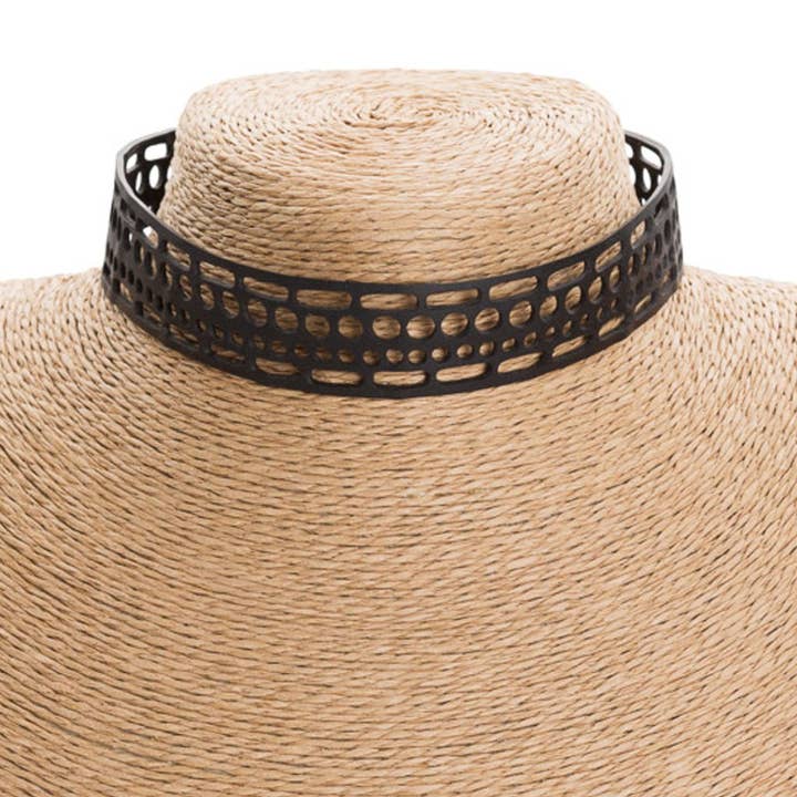 Vita Handmade Rubber Choker for wholesale by paguroupcycle