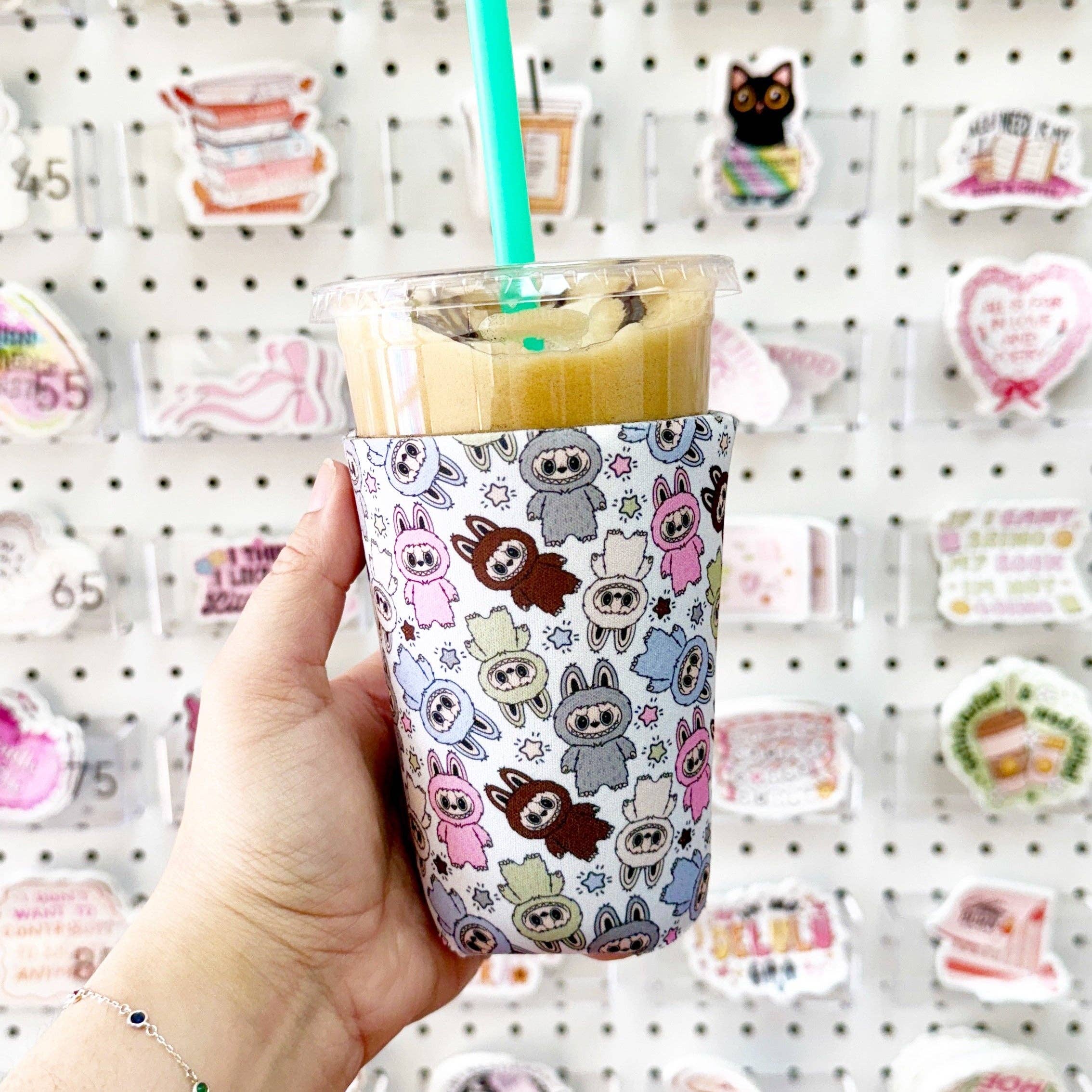 Sonny Rising - Wholesale Drink Huggers & Koozies - Iced Coffee Sleeve, Monster Pattern3