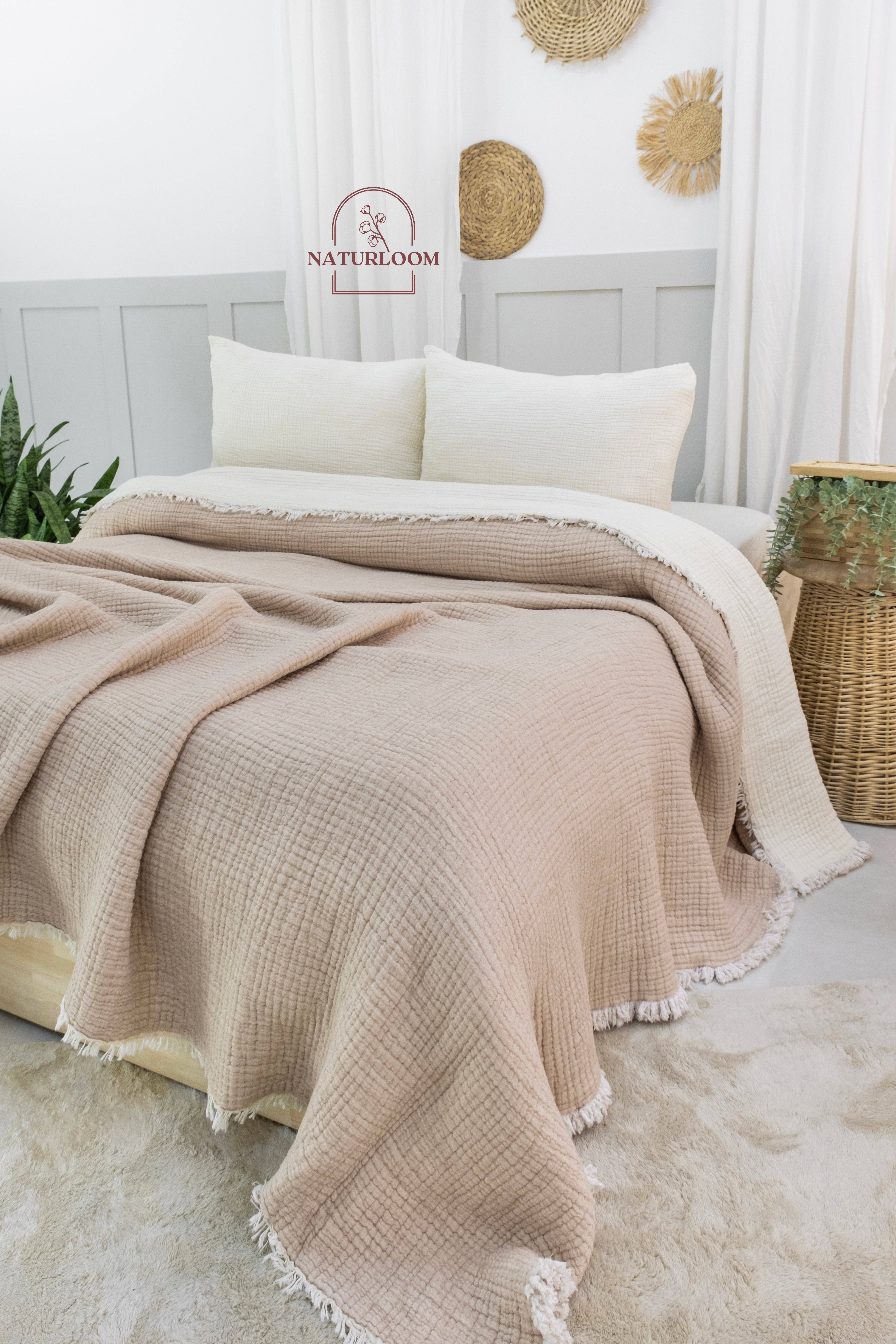 Naturloom - Wholesale Quilt - 6 Layer Organic GOTS Certified Muslin Quilt - Natural Comfort, Breathable & Cozy Year Round11