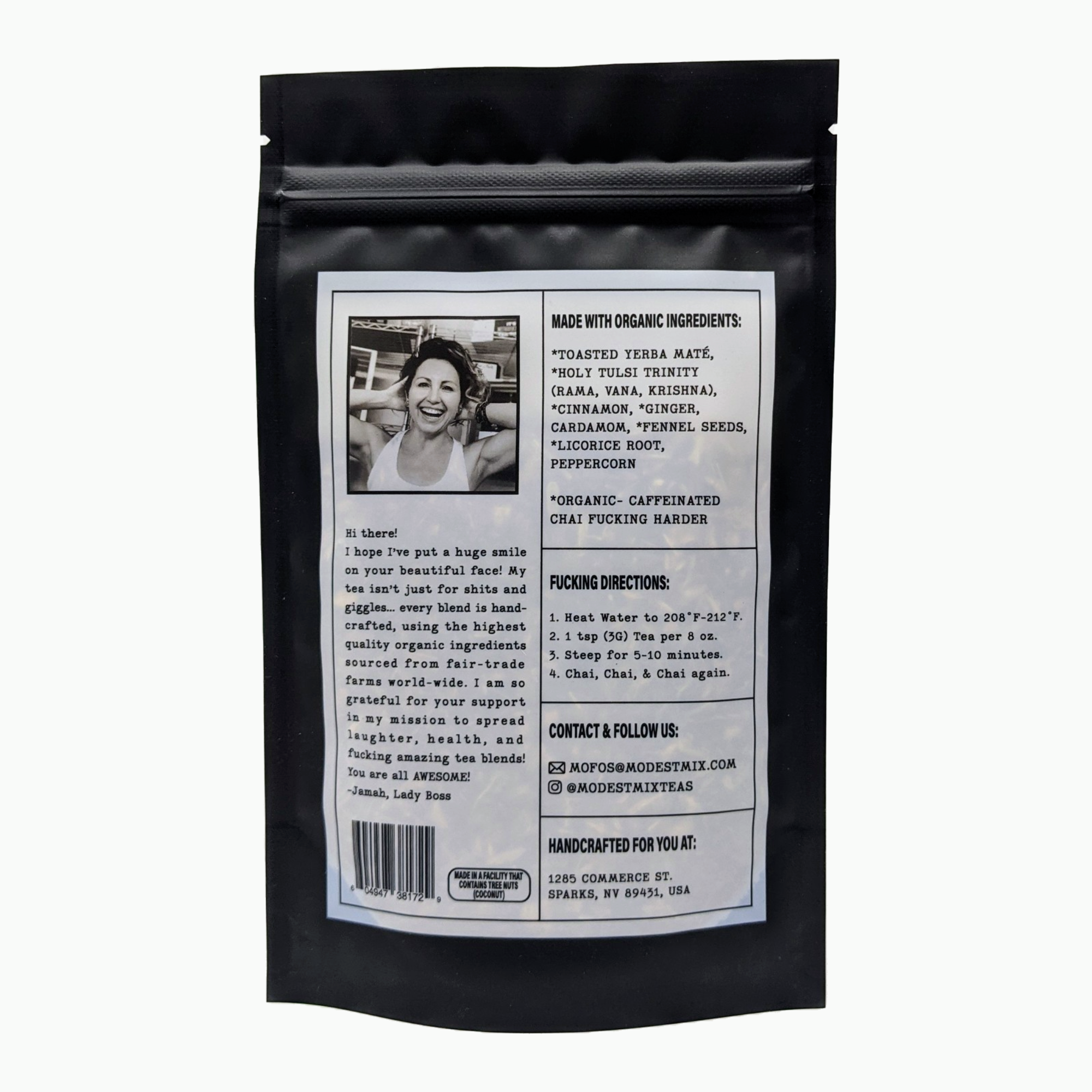 ModestMix Teas - Vente Thé en vrac - Chai Fucking Harder - Sachets de feuilles en vrac biologiques de 2 oz1