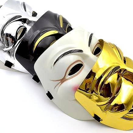 V is for Vendetta Masks for wholesale by SugarQuoteMeNot LLC