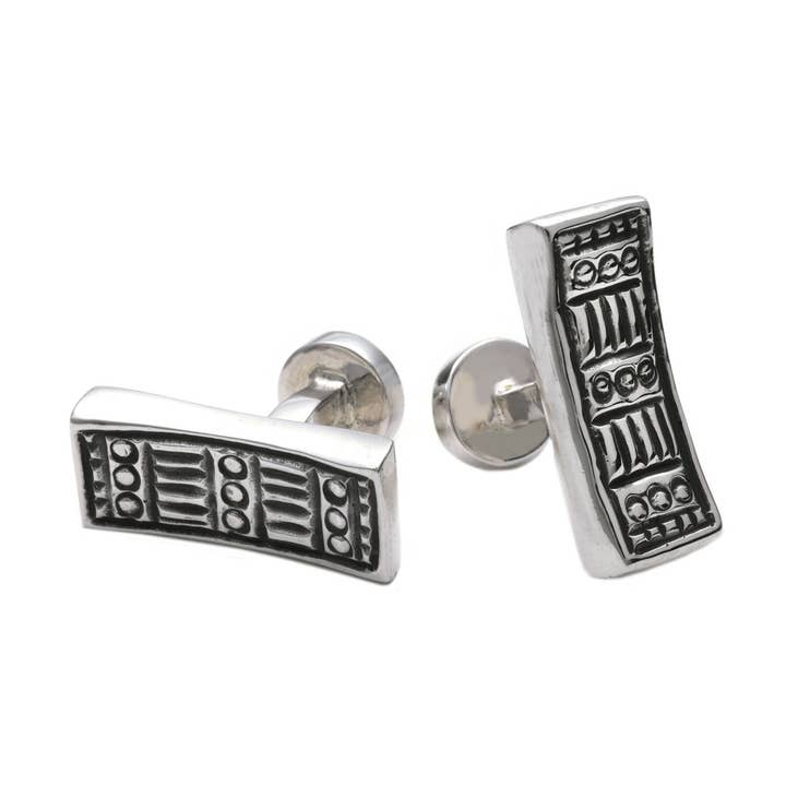 Boutons de manchette Wiener Werkstatte Line Out pour la vente par Cynthia Gale New York