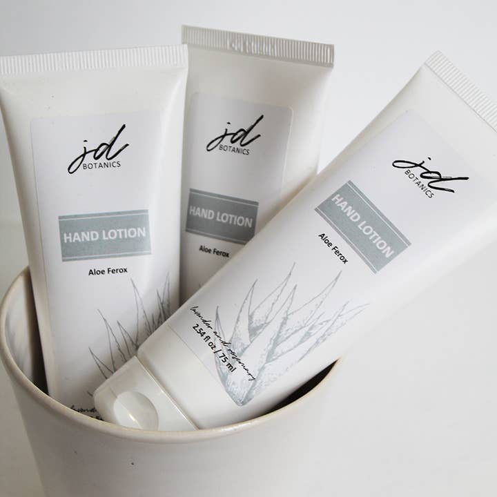JDBotanics - Wholesale Hand Cream/Lotion - aloe ferox hand lotion with lavender and rosemary 75ml