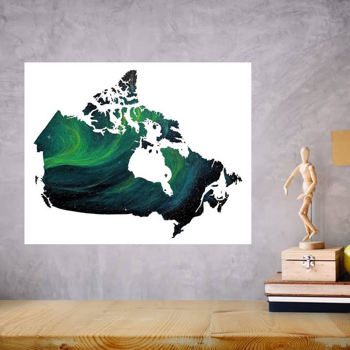 Mapa impreso «Canadian Skies» - 8 x 10 pulgadas para venta al por mayor de MLpaintings