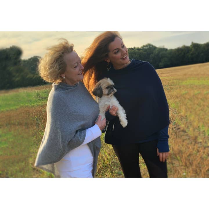 Creatico - Wholesale Poncho – Women's - House of Conti Firenze Cashmere Blend Italian Poncho Regular42