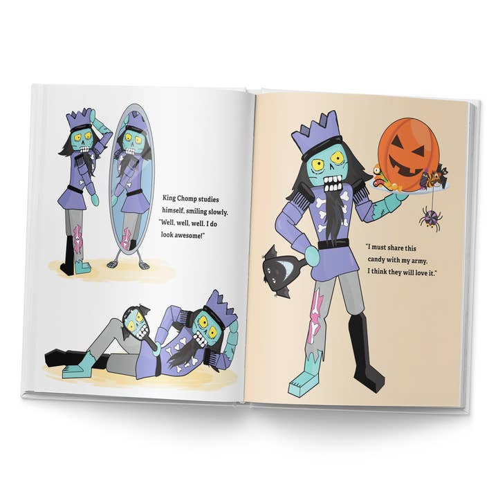 Monster Crackers - Wholesale Preschool Book (3-5) - King Chomp Crazy Christmas Children’s Hardcover Book9