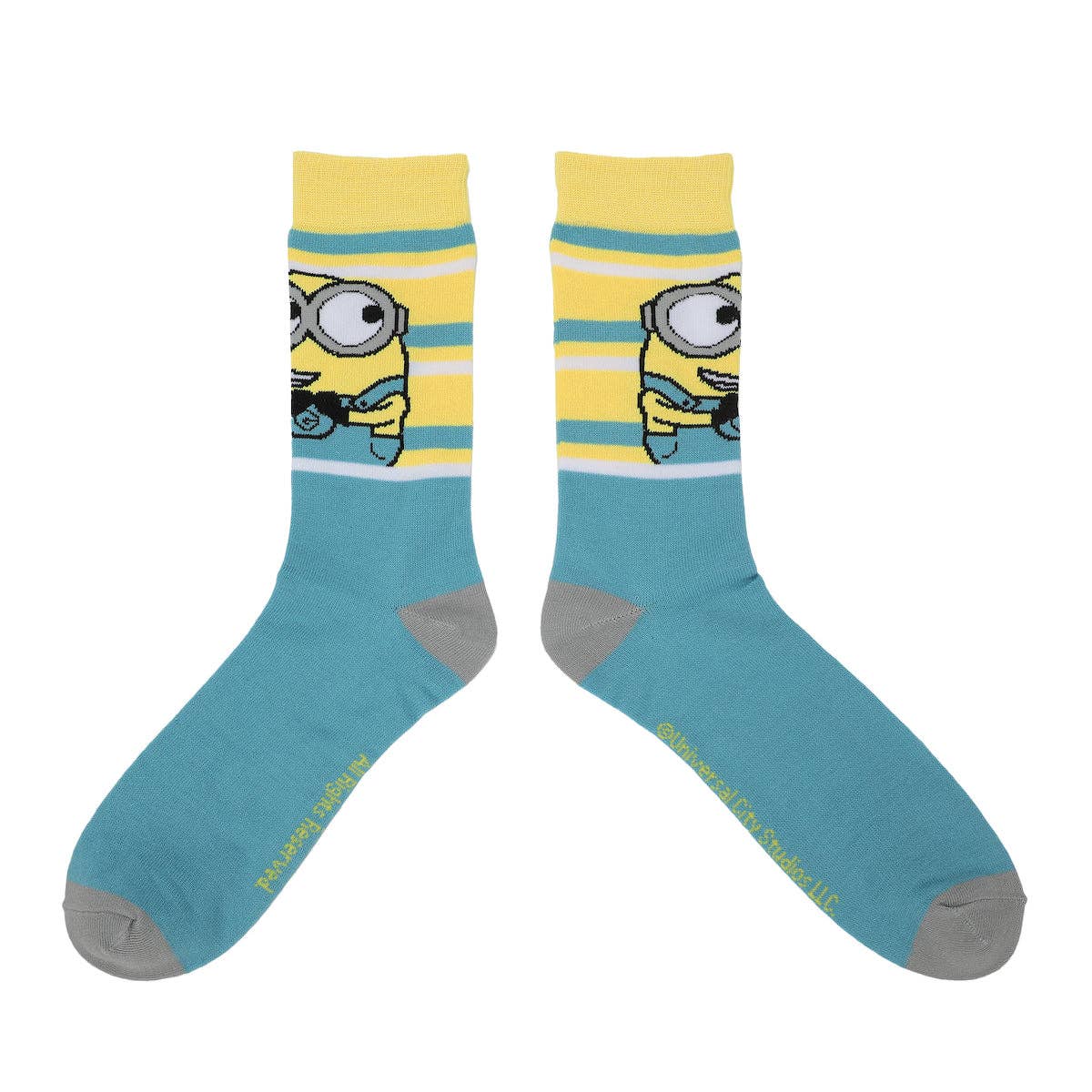 Bioworld Merchandising - Wholesale Socks - Men's - Minions Adult Crew Socks 5-Pack - Mischievous Fun For Your Feet!3