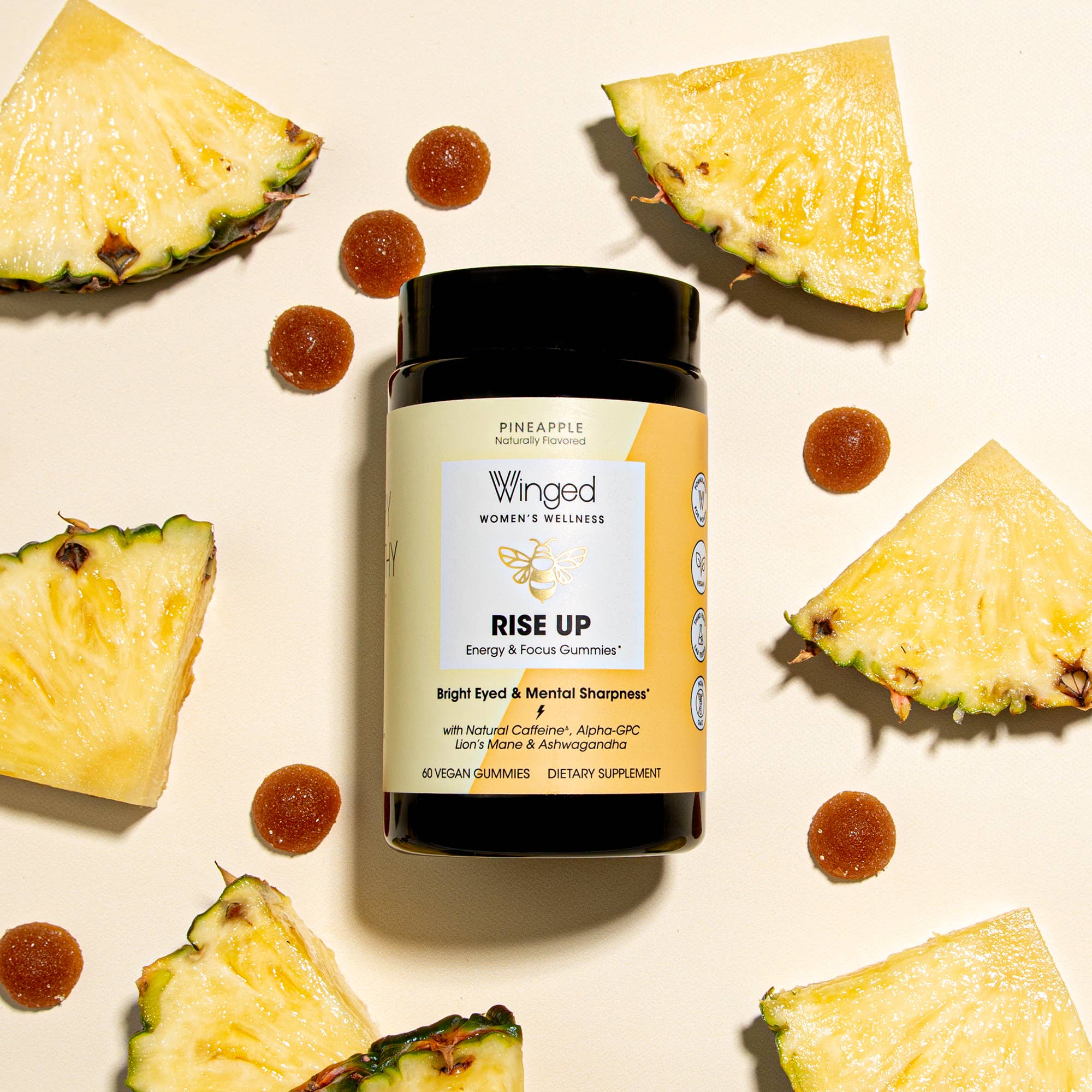 Winged – Suplemento/vitamina oral por atacado – Rise Up: Gomas Energy + Focus2