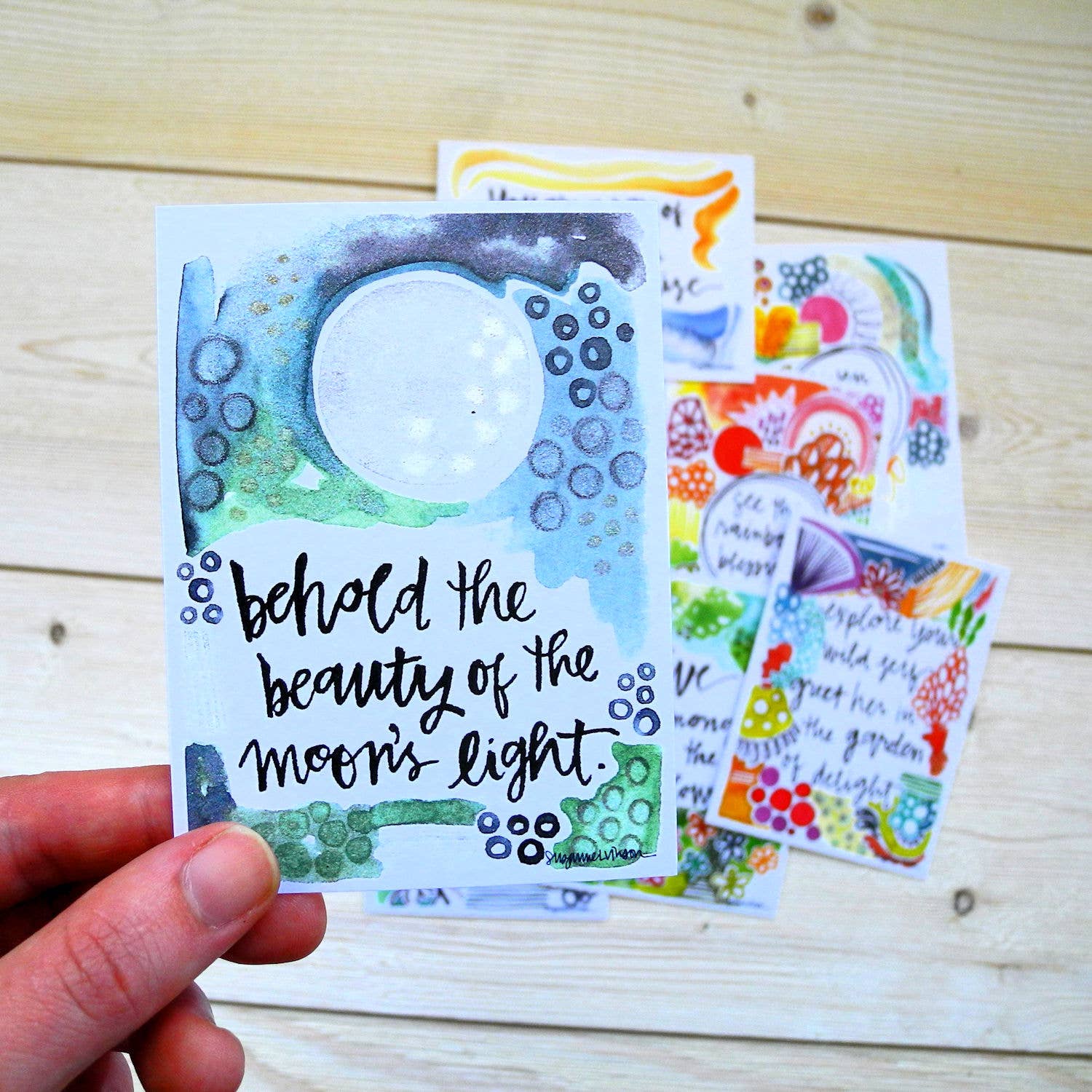 Silver Tree Art by Suzanne L. Vinson - Wholesale Stationery/Notecard Set - Nature Set - Wisdom Card Set2