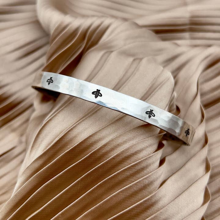 Handmade Honeybee Cuff for wholesale by Fluff Hardware