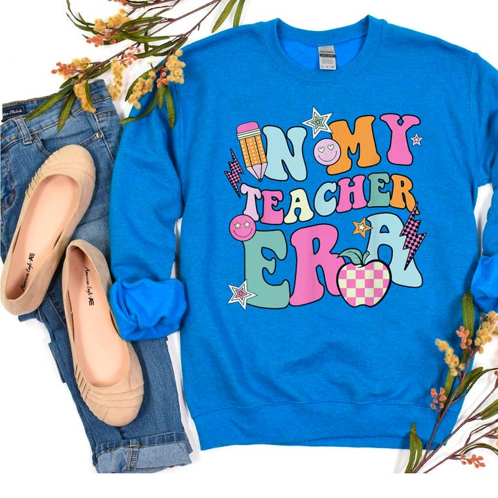 Impression au crayon DTF à l'ère de mon professeur pour la vente par Simple Tymes