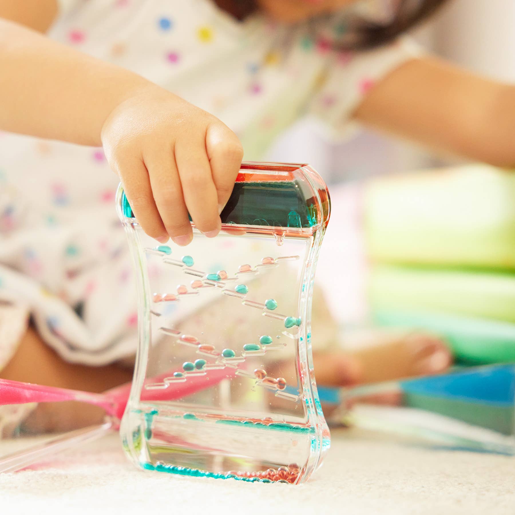 The Twiddlers - Wholesale Fidget Toy - Kids - Liquid Anti Gravity Motion Timers - Pack of 3, Calming,1