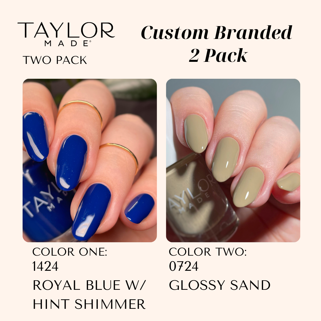 Taylor Made Polish – wholesale Nail polish – Custom Nail Polish: 2 Pack Long-wearing + Vegan + Non-toxic180
