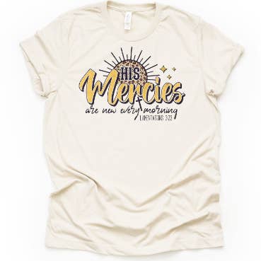 ¡Sus misericordias son nuevas! Camiseta gráfica para venta al por mayor de Tiny Sparrow Designs