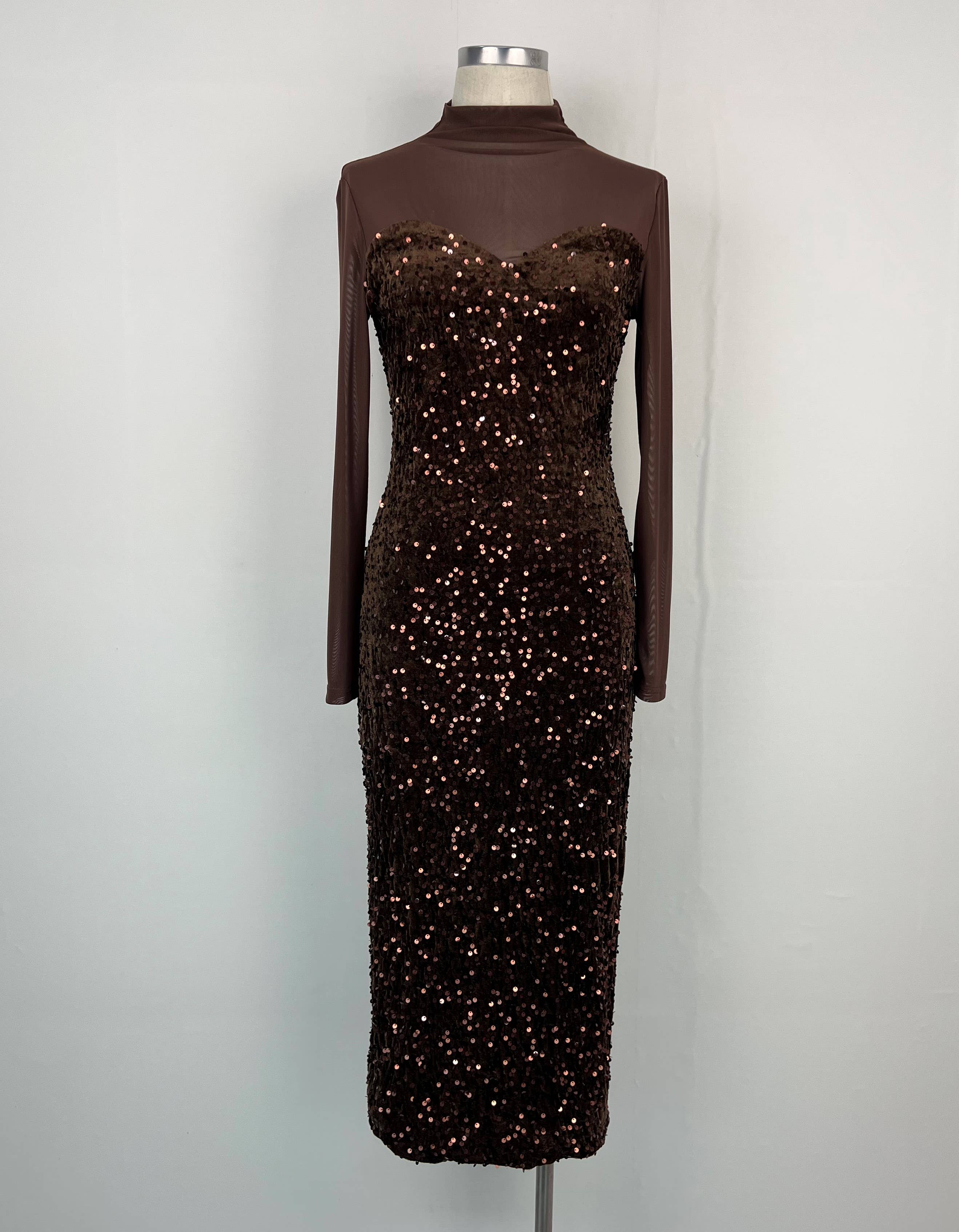 aikha - Venta al por mayor Vestido de fiesta - Mujer - Vestido de lentejuelas (02-3571)7