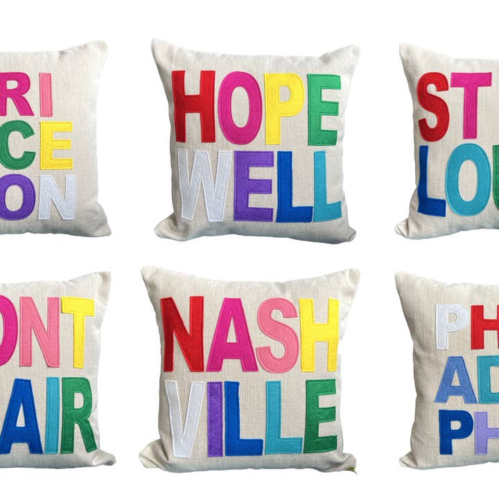 Place Pillow Cover - Customized Place Name and other Purchase Wholesale pillowcases. Free Returns & Net 60 Terms on Faire trending on Faire.