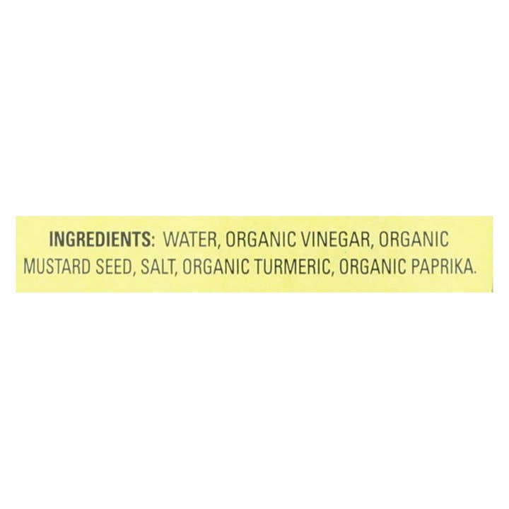 Ware Spark - Wholesale Mustard - Organic Ville Organic Yellow - Mustard - Case Of 12 - 12 Oz.1