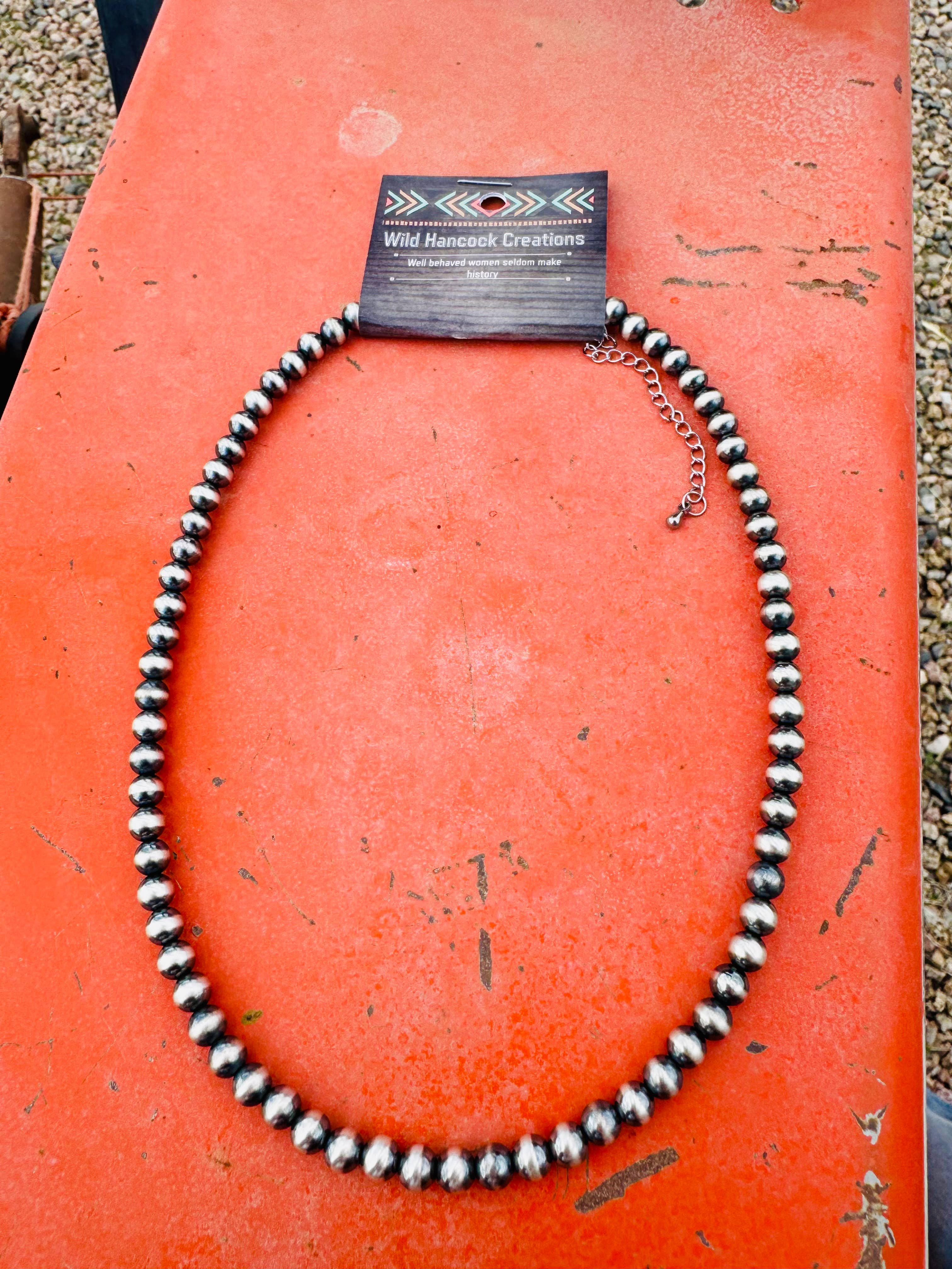 Wild Hancock Creations – Engroshandel Perlehalskæde – 6mm Navajo Perlehalskæde/ Western Halskæde/Navajo Perler2